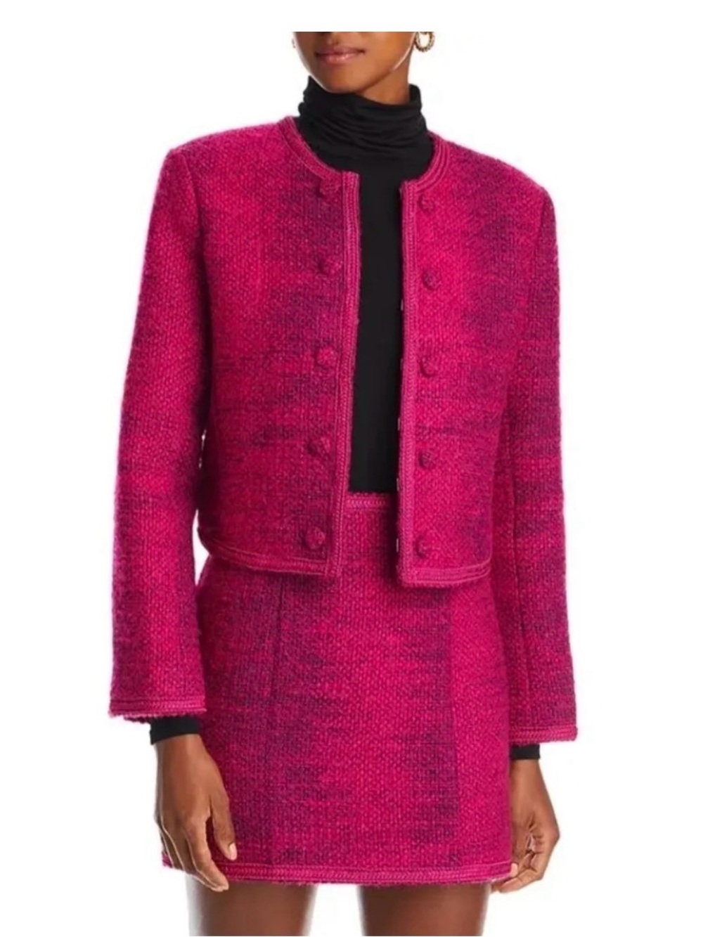 Aqua Magenta Jacket & Skirt